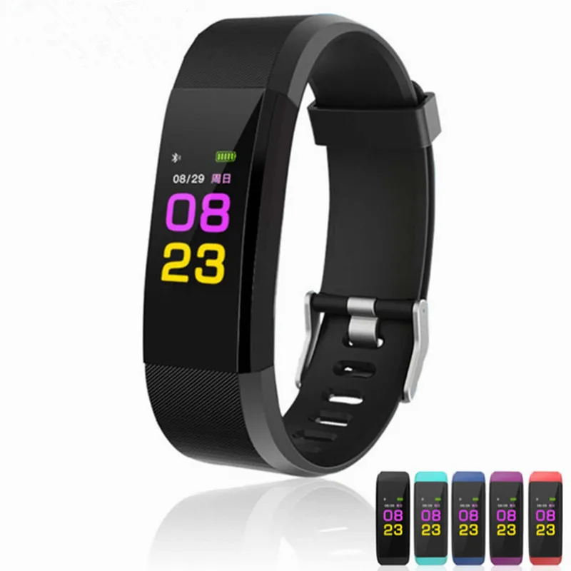 

2018 New Smart Wristbands Fitness Bracelet Heart Rate Sport Tracker Smartband Waterproof Fitness Bracelet Pk Mi Band 2 FitBits