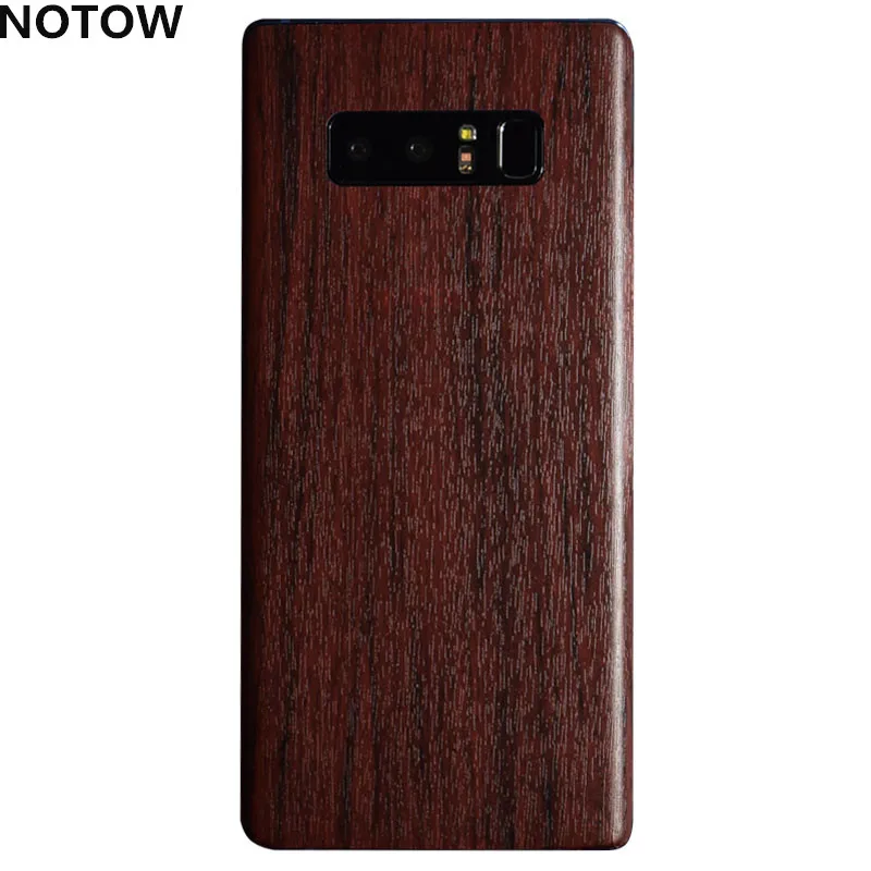 

NOTOW Luxury Wood Skin Phone Sticker protective film Back Body Decal Wrap Protective for samsung galaxy Note8