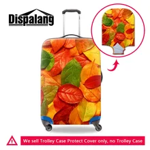 Защитный чехол для чемодана для путешествий с красочными листьями, растягивающийся багажный чехол на колесиках, чехол для 18-30 дюймов, аксессуары для путешествий