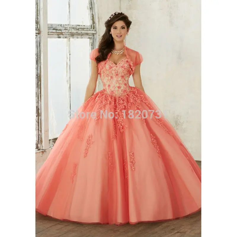 Vestidos Debutante Dark Rose Red Beaidng Sweet 16 Dresses Quinceanera