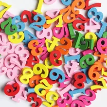 

100 Pcs Colorful Wooden Numbers Math Toys Kids Montessori Materials Educational Toys For Children Developing Sensory Toy Gifts