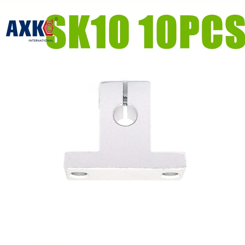 AXK 10 قطعة SK10 SH10A 10 مللي متر خطي السكك الحديدية نهاية رمح دعم XYZ الجدول CNC أجزاء AXK 10 قطعة SK10 SH10A 10 مللي متر خطي السكك الحديدية نهاية رمح دعم XYZ الجدول CNC أجزاء