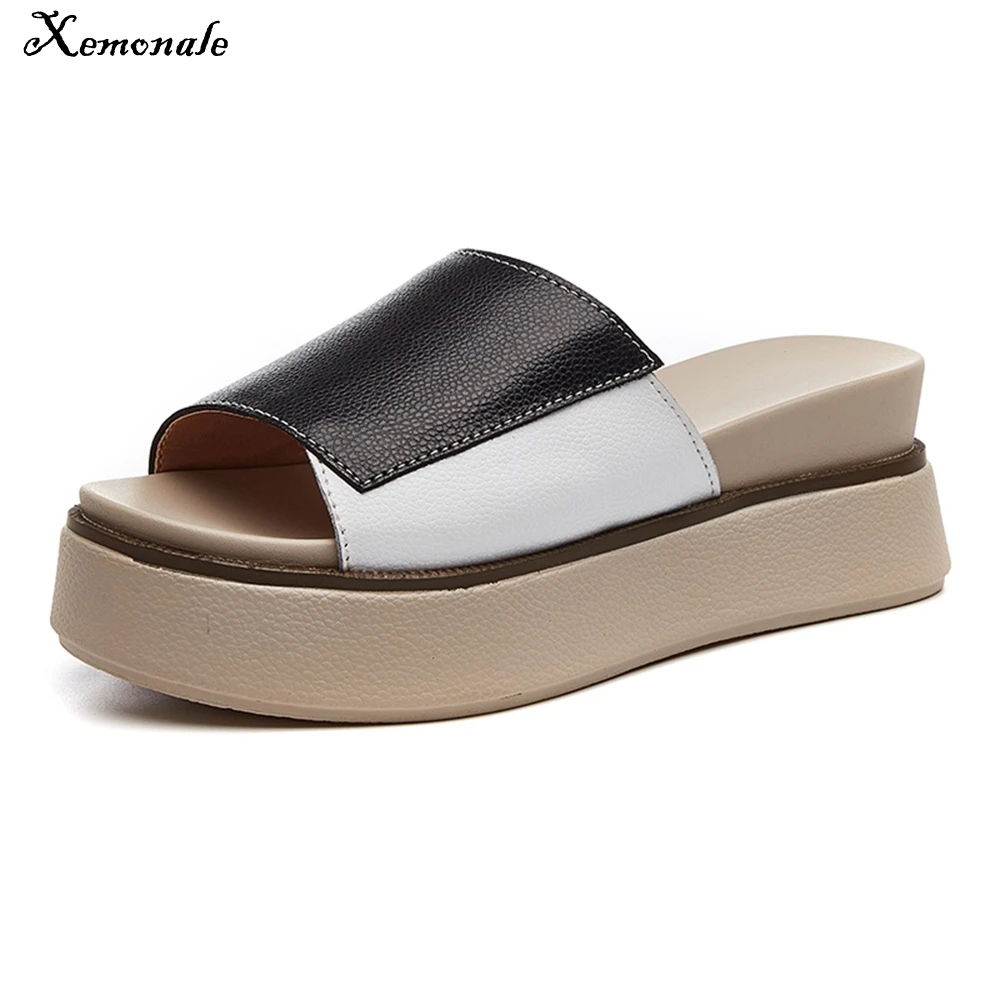 black heels slippers