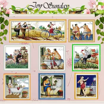 

Enjoy life patterns counted Cross Stitch 11CT 14CT Cross Stitch Set Wholesale DIY Chinese Cross-stitch Kit Embroidery Needlework