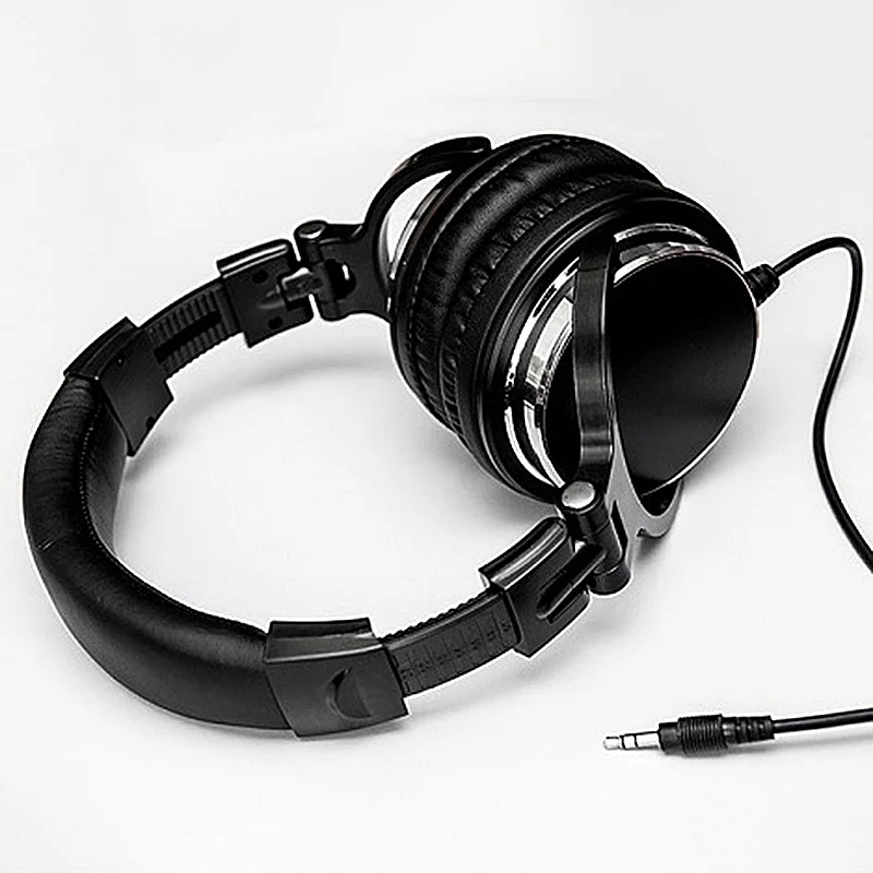 RUKZ DIY QC3 HiFi Big Gaming Headphones for PC Subwoofer Computer Headset Stereo Earpiece Universal Wired Earphone for Game