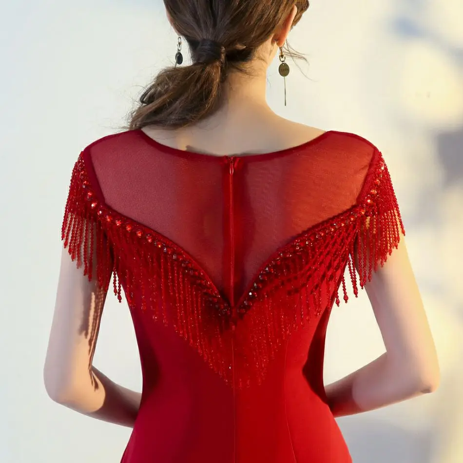 Marfoli сексуальное вечернее платье Русалочки длина до пола атласное сексуальное официальное Черное Красное Вечернее платье для выпускного вечера элегантные длинные вечерние платья
