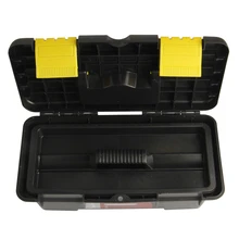 Ящик для хранения 1" /250 мм двухслойная черная пластиковая прозрачная коробка портативный ящик для метизов Автомобильный многофункциональный ящик для инструментов