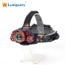 LumiParty 5 светодиодный s T6+ 4XPE Светодиодный фар Факел USB Перезаряжаемые фары для наружного Пеший Туризм Кемпинг Велоспорт jk35