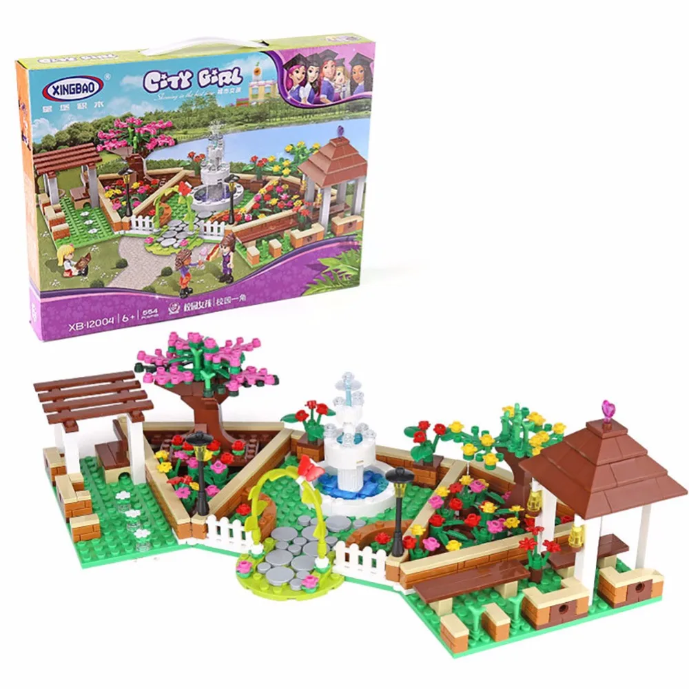 

XINGBAO 12004 Friends Series the Corner of the School figures Building Blocks Bricks Compatible Legoing Friend Toys for children