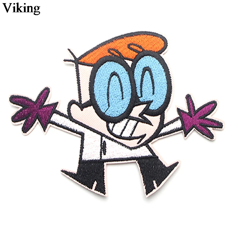 

Sew On Applique Dexters Lab Patch Embroidery Iron On Cartoon Patches For Kids Clothes Jacket Hat Badges G0054