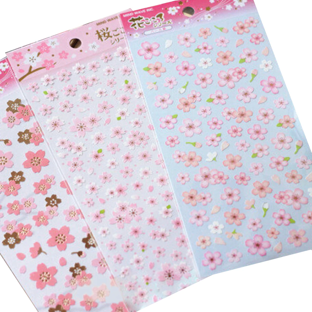 

1Sheet Japan Style Oriental Cherry Blossom Diary Deco Scrapbooking PVC Material Masking Sticker Kids Toy Stickers Hot