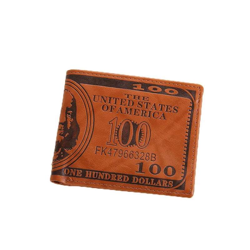 

1 PCs Men US Dollar Bill Wallet Pu Dollar Wallet Money Pockets Credit/ID Cards Holder Purse Personality Wallet 2018 New Style Pu