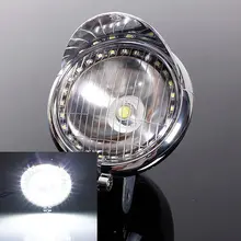 12 V Motocicleta 1COB Luz 27LED Luz Del Ojo Del Ángel de Niebla LLEVÓ la Lámpara de La Linterna Para Harley Chopper/Bobber Cruiser