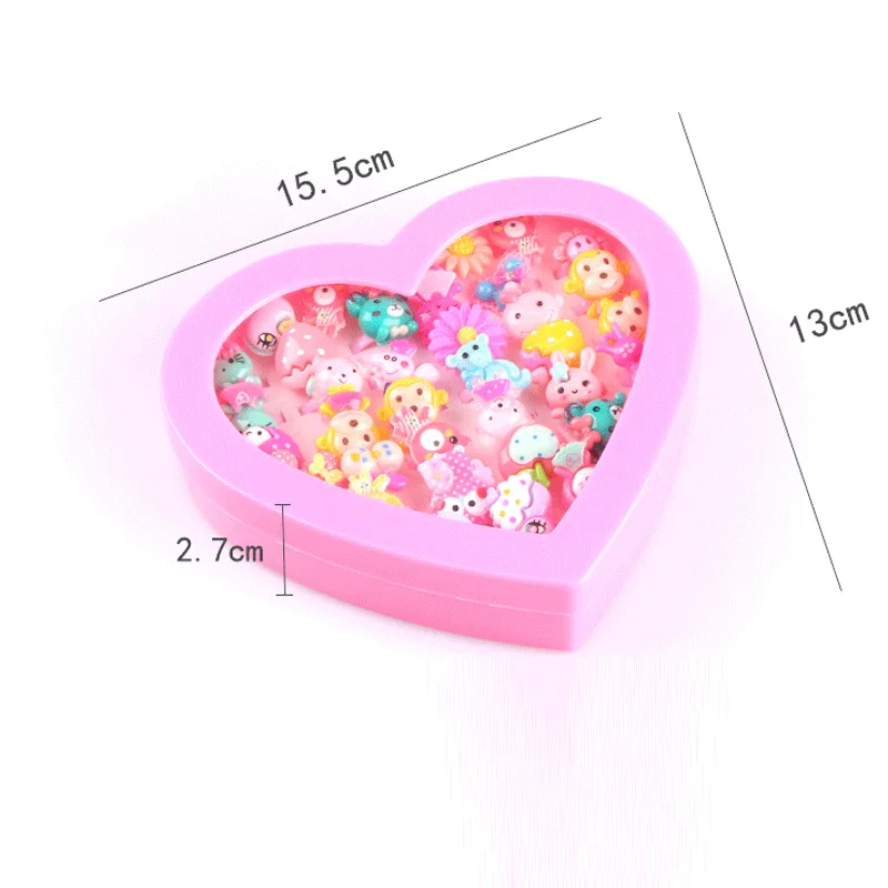 Красочные мини-мультфильм Пластик кольца пальцы девушки дети Дети претендует Красота и модные игрушки День рождения подарки