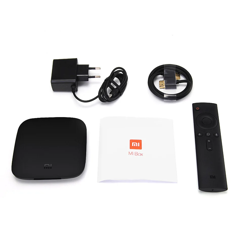 Xiaomi MI TV BOX Smart 4 K HD Android TV Box Quad Core 2 Г/8 Г Двойной Wi-Fi с Коди Youtube IPTV Media Player тв приставка
