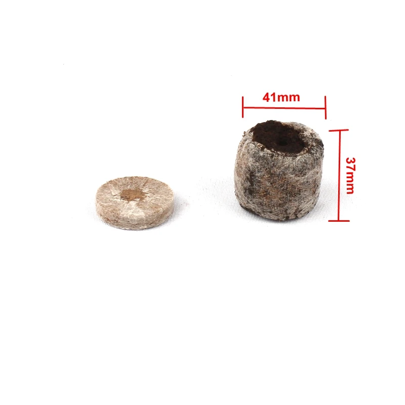 100pcs Dia 38mm Green Thumb Flower Pots Nursery Seedling Soil Block Peat Pellets Seed Starting Plugs Garden Tool Seeds Starter