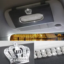 3 цвета бриллиантовый козырек, противосолнечный щиток коробка для салфеток автомобиля Роскошные автомобильные аксессуары, чтобы светить ваш автомобиль вверх, "Алмазные Seires"