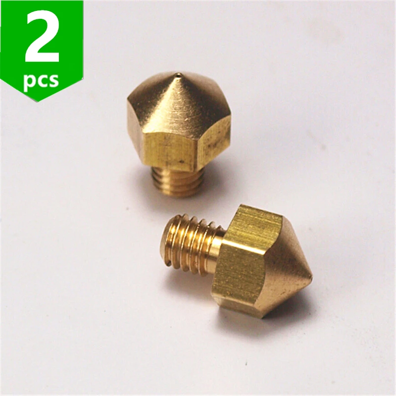 2 Pz/Lotto Ultimaker Ugello In Ottone Originale 0.4Mm Per Stampante 3D A Filamento Hot End Da 3.0Mm
