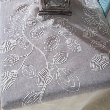 

Embroidery Curtain Window White Tulle Bedroom Living Room Curtain Sheer Curtains Rideau Rideaux Pour Le Salon Cortina