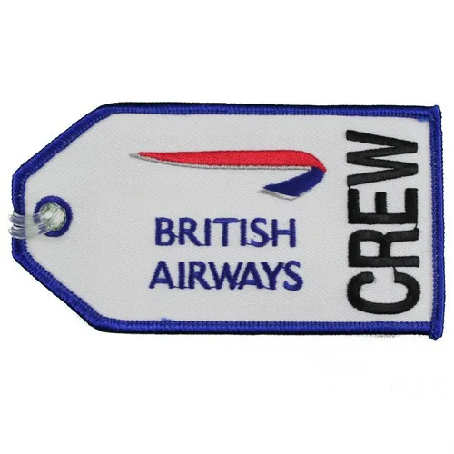Bordir British Airways CREW Tas Tag 