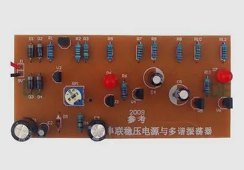 

Free Shipping!!! Series Regulated Power Supply and Multivibrator / Electronic Training Kit (Parts)