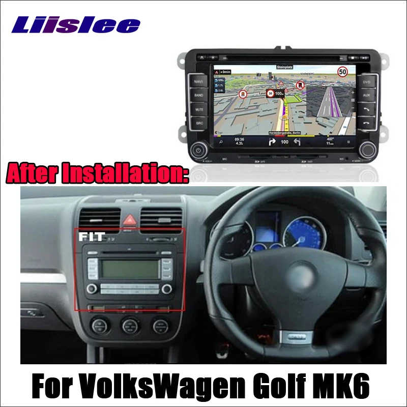 

Liislee Android Car For VolksWagen Golf MK6 2008~2012 GPS Navi Map Navigation System Radio DVD WIFI HD Screen Multimedia System