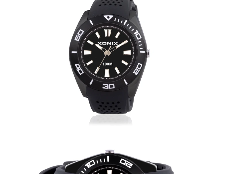 Relógio casual noctilucido impermeável masculino, pulseira de