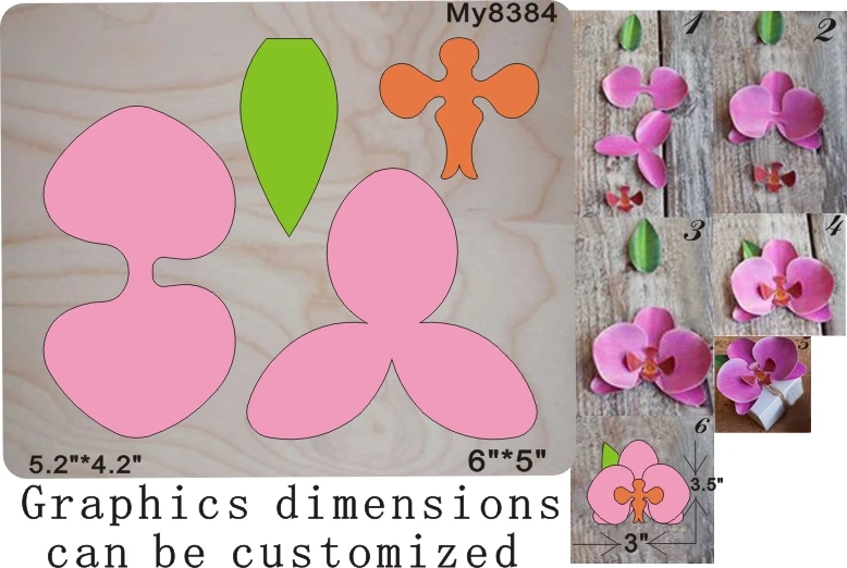 Цветок новая деревянная форма резки штампы для скрапбукинга Thickness-15.8mm/MY8384 | Дом и