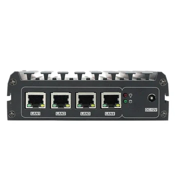 

Fanless industrial Mini PC J1900 processor 4* LANs 2*USB 2*display ports