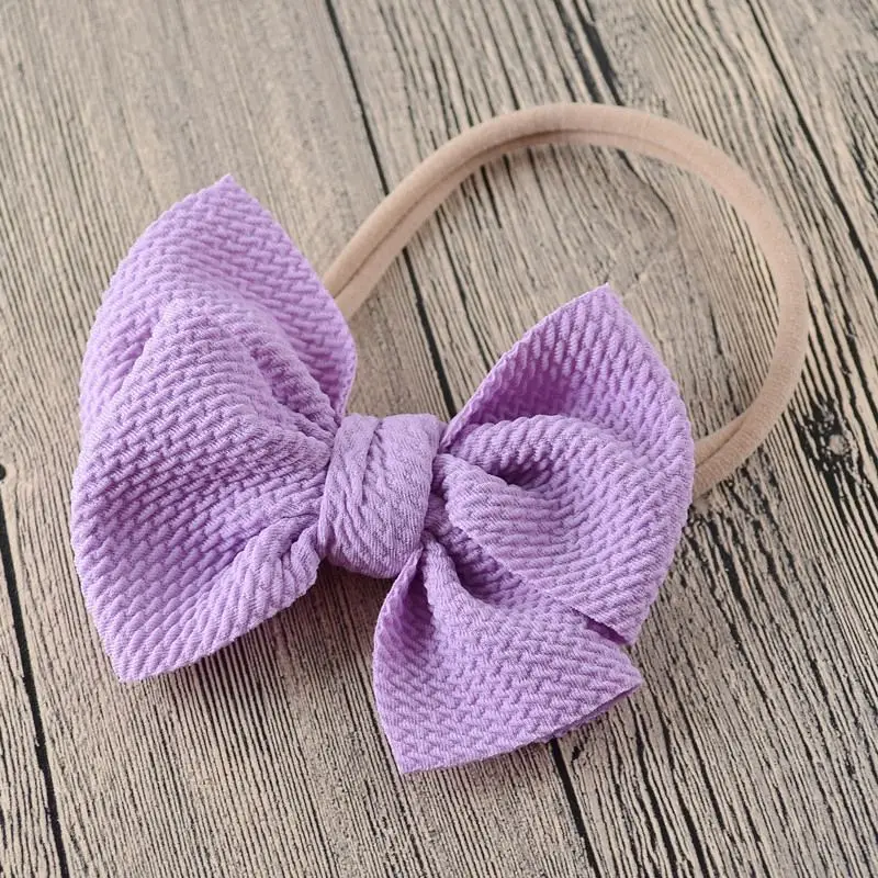 Baby Headband Bow Girl Headbands Toddler Nylon Elastic Hair Accessories Kids Head Band Infant Hairband Newborn photography Props