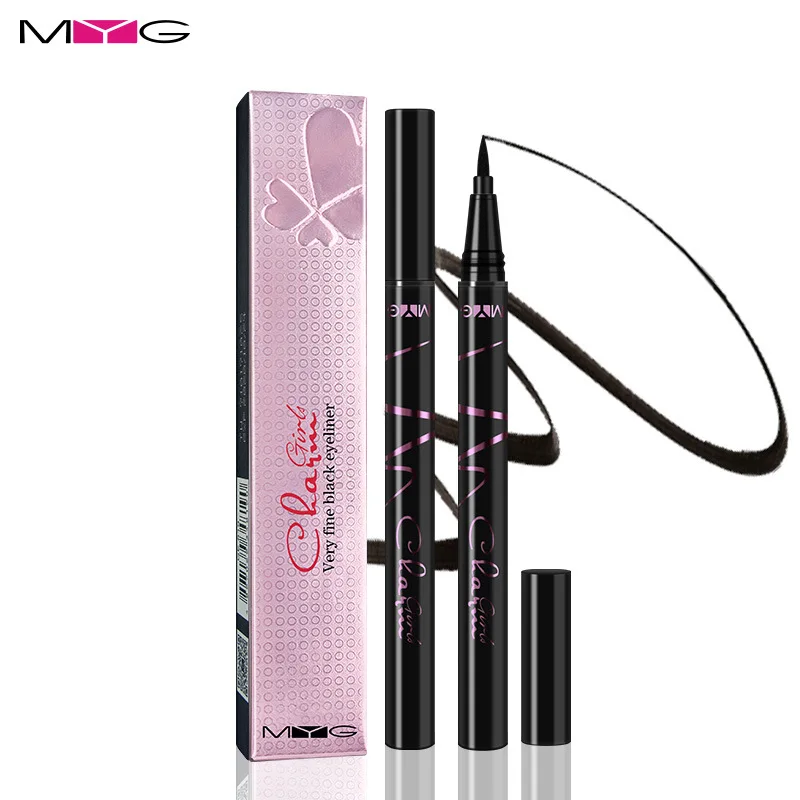 

MYG Black Eye Liquid Eyeliner Pencil Makeup Waterproof Matte Black Eye Liner Pencil Make Up Eyes Makeup