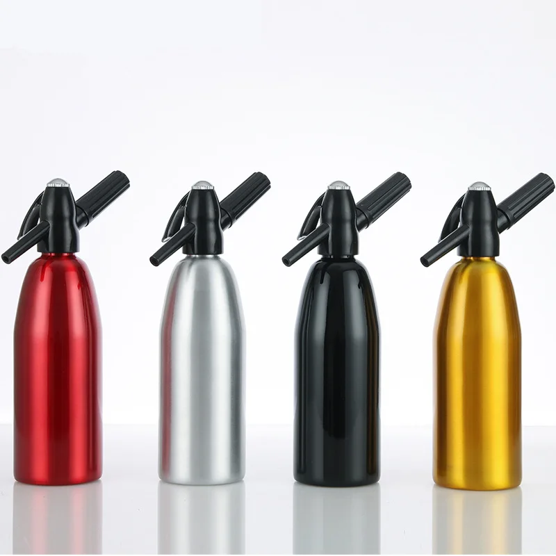 

Soda Siphon 1.0L Home Made Soda Dispenser Aluminum Soda Water Machine Soda Maker Bar Cocktail Tools