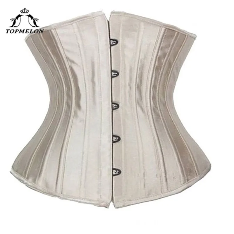 

TOPMELON Modeling Strap Waist Trainer Shapewear Body Shaper Belly Slimming Sheath Belt 24 Steel Boned Silky Underbust Corset 6XL