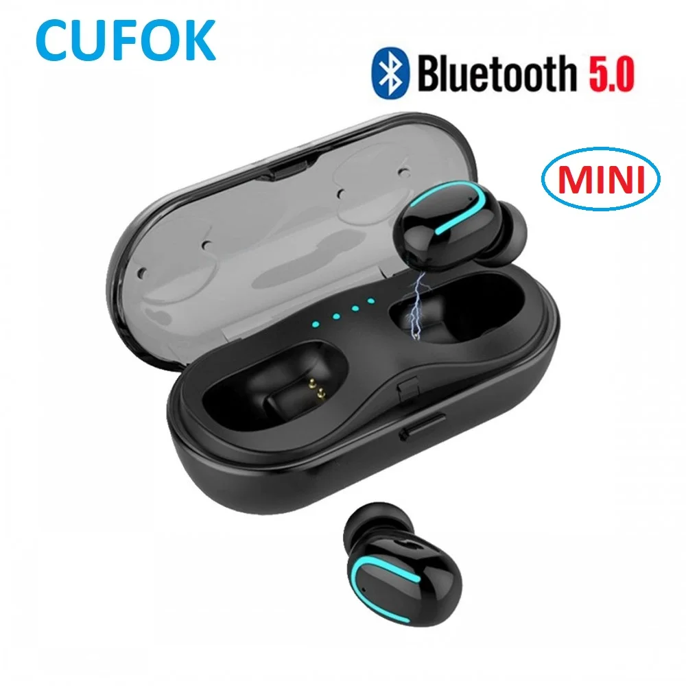 

True Wireless Earbuds Bluetooth Earphones MINI TWS Blutooth 5.0 Earphone Handsfree Headset For Apple iPhone Samsung Xiaomi Phone