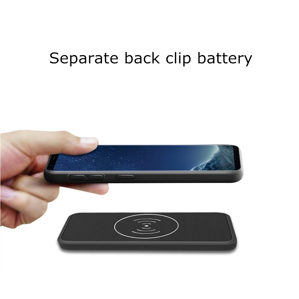 NTSPACE Battery Charger Case For Samsung Galaxy S10 Battery Case External Magnetic Charger Cover Backup Power Bank Charging Case