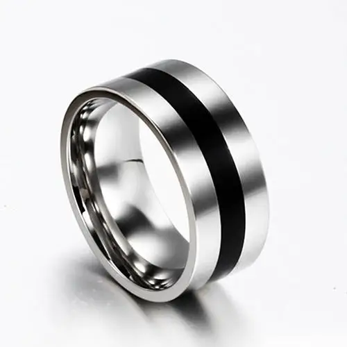 Женское и мужское простое обручальное кольцо из нержавеющей стали, ювелирные изделия, женские кольца