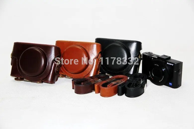 

Leather Camera Case Cover Bag for Sony RX rx100/RX100II/RX100III DSC-RX100 M3 rx100 iii RX 100 ii Camera Bag