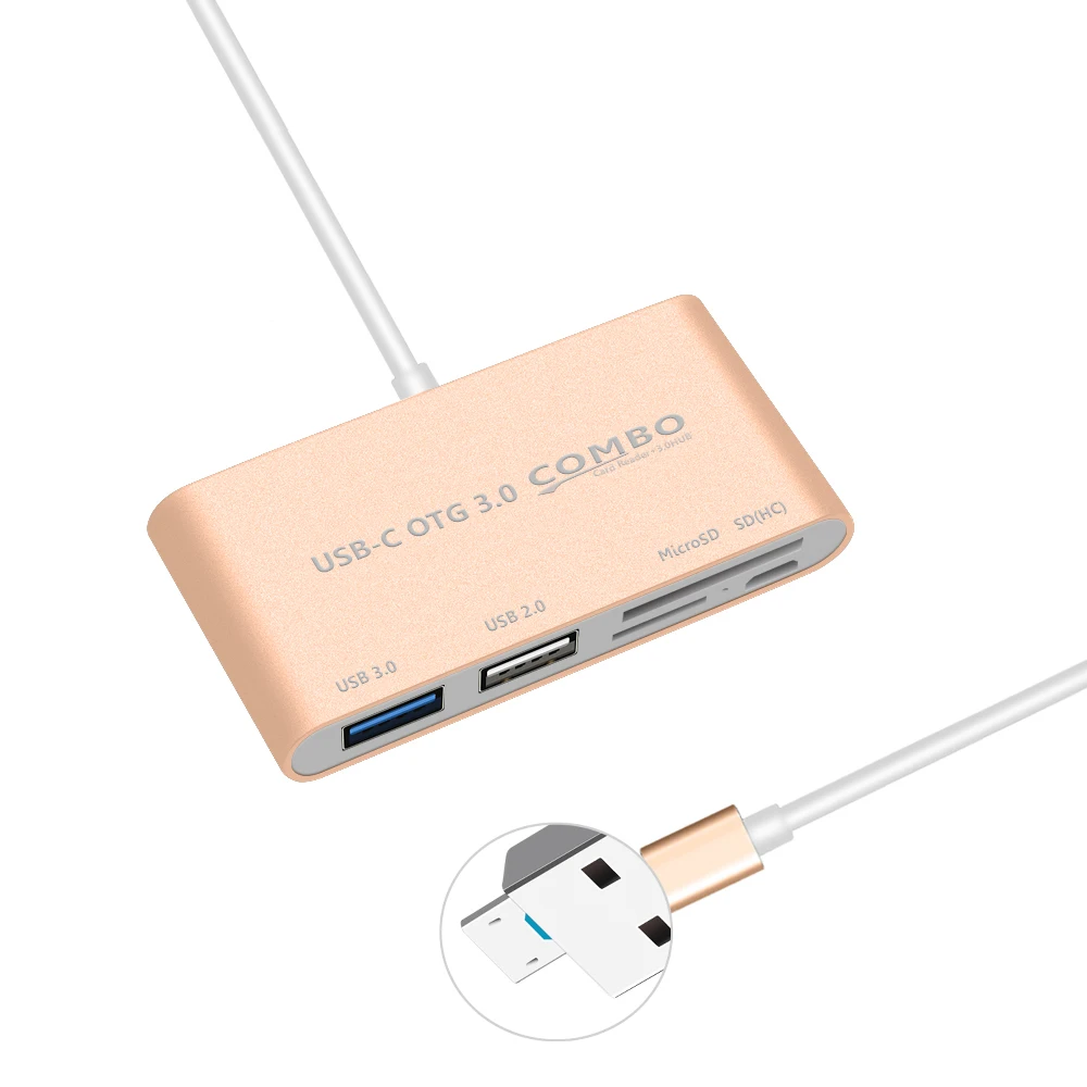 50 шт в наборе 5 in1 Micro USB 3 0 концентратор OTG SD/устройство для считывания с tf карт
