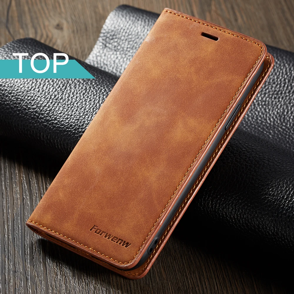 

Leather Wallet Case For iPhone 6 6S 7 8 Plus X XS Max XR 11 Pro Max 5 5S SE 7plus 8plus 6plus card slot flip cover bookcase