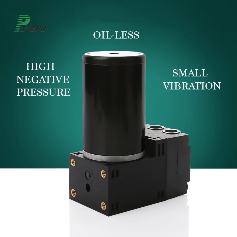 12V 85kPa 2bar Quiet EPDM/PTFE Micro Diaphragm Vacuum Pump 24V Mini Air