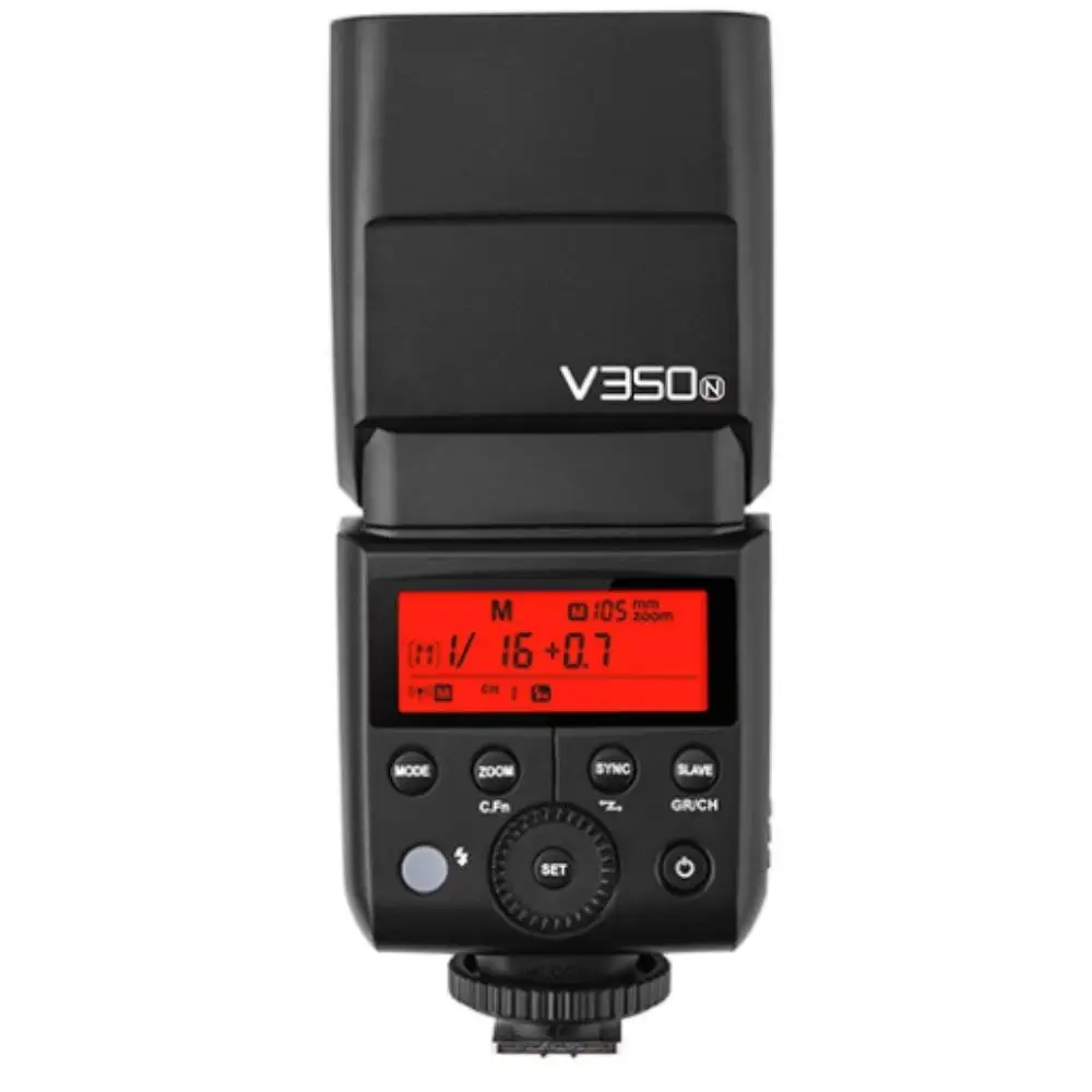 Godox V350 серии ttl 2,4 г литий-ионный Камера Flash со встроенным Перезаряжаемые Батарея для Canon/Nikon/sony/ olympus/Fujifilm - Цвет: V350-N for Nikon