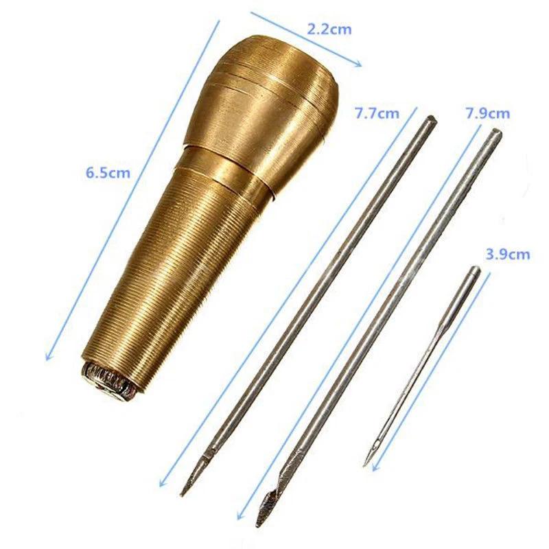 1sets Sewing Shoe Repair Tool Sewing Tools Needle Awl Leather Craft Kit Tools