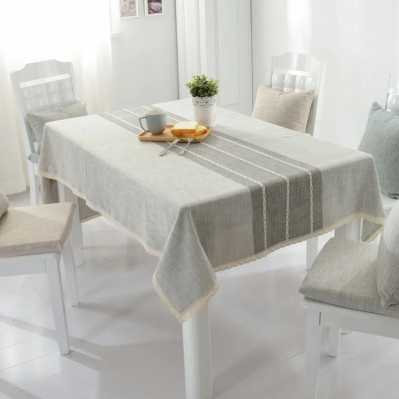 

The Latest Hot And Comfortable Soft Home Living Supplies Tablecloth 8 Colors Can Be Selected Soft Two-Color Light Gray