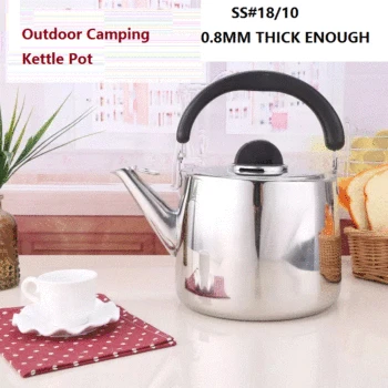 

Cookware 3 litre Water Kettle Pot Camping Outdoor Pot 0.8mm thick Kettle Jug Kettle Canteen Watering Can Kitchen Utensil Holder