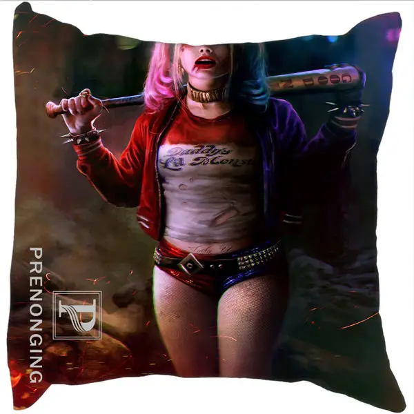 

Custom Pillowcase Cover Harley Quinn Joker @03 Square Zipper Pillow Cover 40x40cm,45x45cm(one side)180117#115