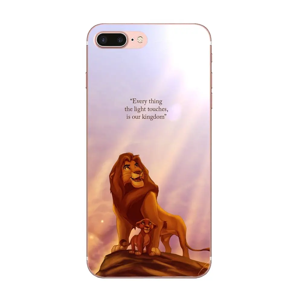 Для Apple iPhone 4 4S 5 5C 5S SE 6 6S 7 8 Plus X XS Max XR TPU чехол с принтом Simba Nala|Бамперы| |