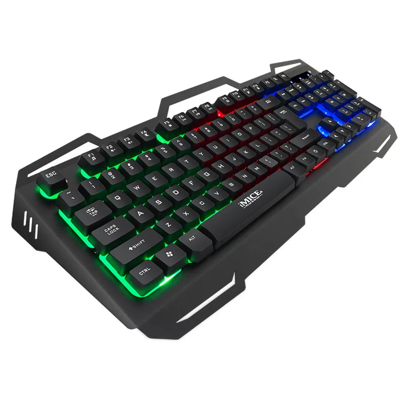 IMICE AK-400 Metal Suspension Backlit Keyboard For Game With Wired Gaming Keyboard Illumin Background Lighting 40AP1810