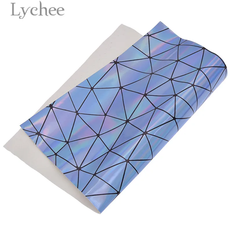 Lychee 21x29 см A4 лазерная Переливающаяся гладкая ткань из искусственной кожи высокого качества Синтетическая Кожа DIY материал для сумок одежды - Цвет: 6