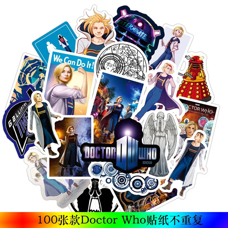 

50/100 Doctor Mystery's Suitcase and Pole Box graffiti Pvc Waterproof car Laptop Motorcycle Skateboard Luggage Decal Toy Sticker