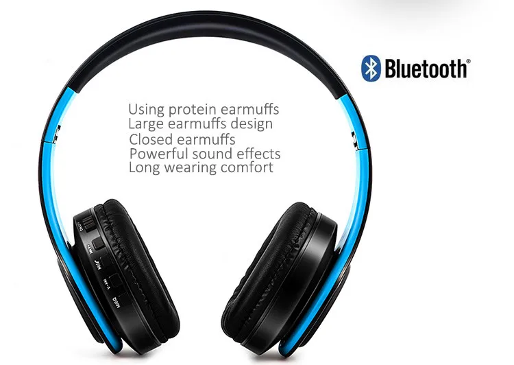 Casque Bluetooth sans Fil Casque Audio stéréo Pliable sans Fil et